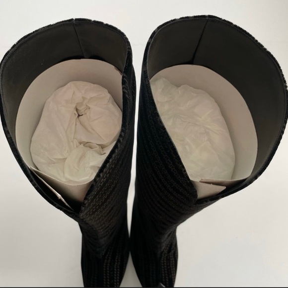 GIVENCHY KNEE LENGTH Boots Velvet Logo - Picture 4 of 12